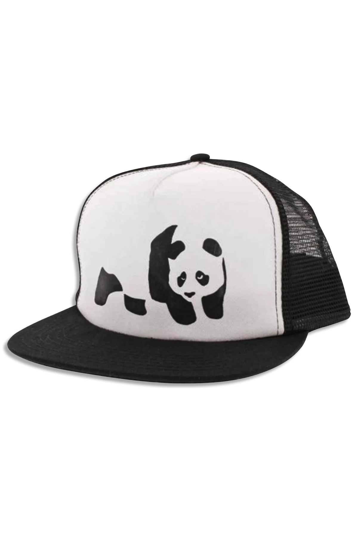 Whitey Panda Trucker Hat - Black/White